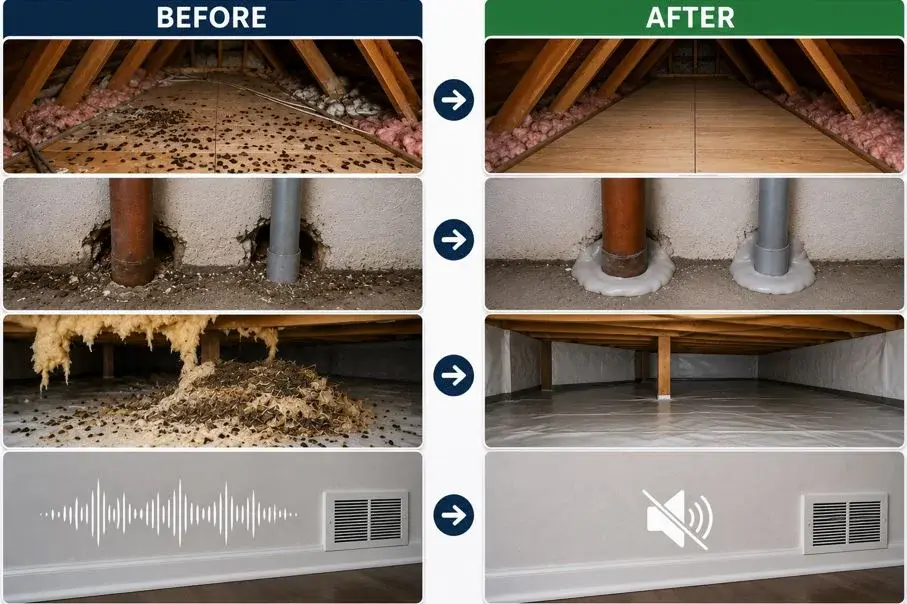 Before & After Service images